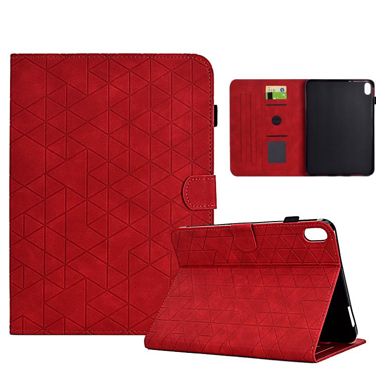 

For Samsung Galaxy Tab S11 Rhombus TPU Smart Leather Tablet Case(Red)