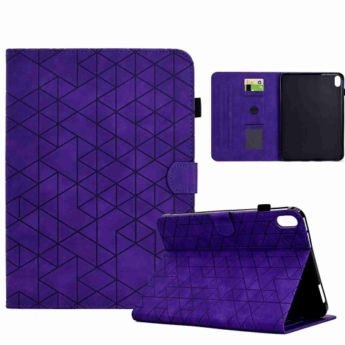 

For iPad mini 6 Rhombus TPU Smart Leather Tablet Case(Purple)