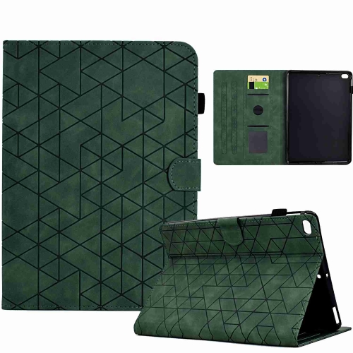 

For iPad mini 5/4/32/1 Rhombus TPU Smart Leather Tablet Case(Green)
