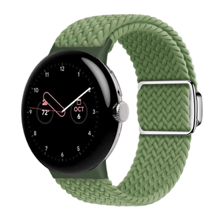 For Google Pixel Watch 4 / 3 / 2 / 1 41mm Nylon Loop Magnetic Buckle Watch  Band(Cactus)