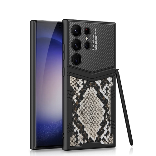 

For Samsung Galaxy S24 Ultra 5G GKK TPU + PU Full Coverage Phone Case(Python Texture)