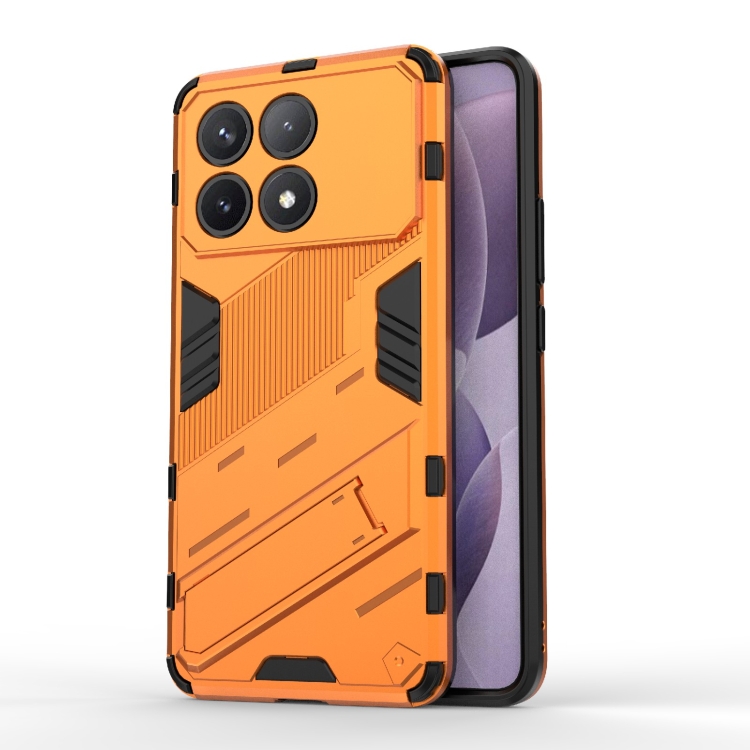 

For Xiaomi Redmi K70 5G Punk Armor 2 in 1 PC + TPU Phone Case with Holder(Orange)