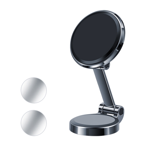 

ZF016 Magnetic Alloy Foldable Car Dashboard Phone Holder(Black)