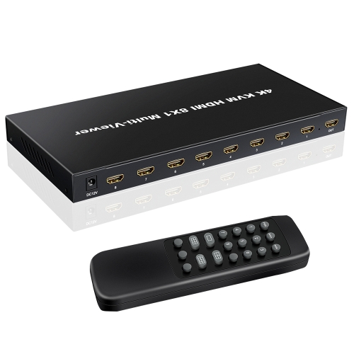 

NK-E80 4K 30Hz 8 In 1 Out HDMI 8-way Screen Splitter KVM Switch(UK Plug)