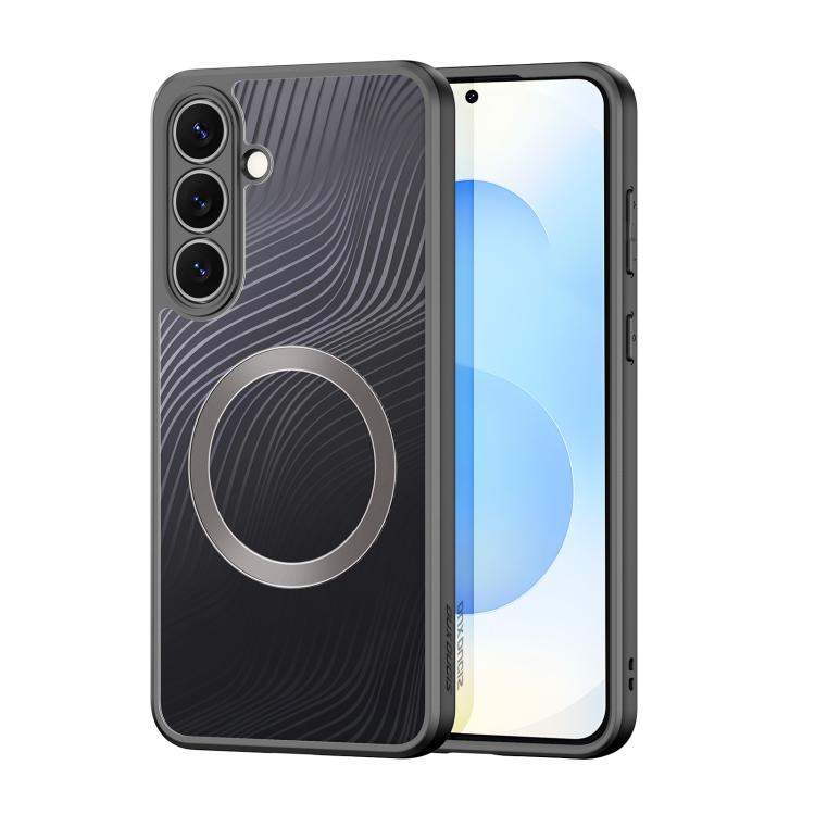 

For Samsung Galaxy S25 FE 5G DUX DUCIS Aimo Mag Series TPU + PC MagSafe Frosted Feel Phone Case(Black)