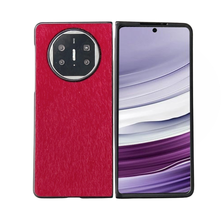 

For Huawei Mate X5 Hinge Plush PC Phone Case(Red)