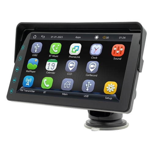 

B5311 7 inch Portable Car MP5 Player Support CarPlay / Android Auto(Black)