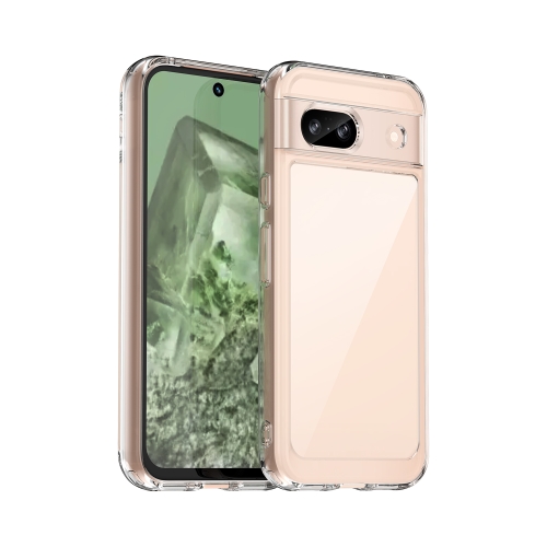 

For Google Pixel 8a Colorful Series Acrylic Hybrid TPU Phone Case(Transparent)