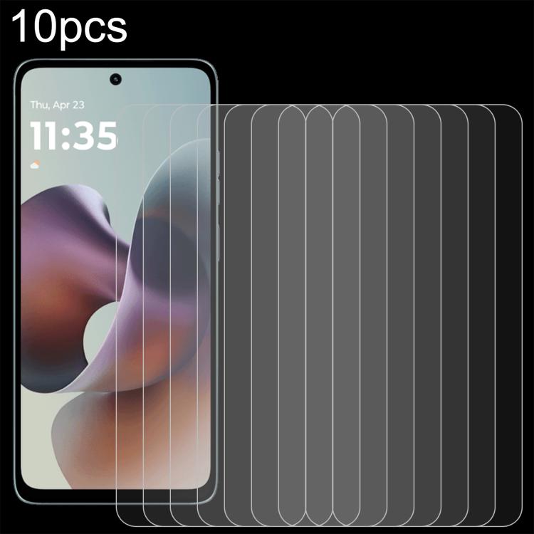 

For Motorola Moto G66y 5G 10pcs 0.26mm 9H 2.5D Tempered Glass Film