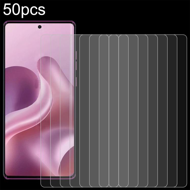 

For Motorola Moto G96 5G 50pcs 0.26mm 9H 2.5D Tempered Glass Film