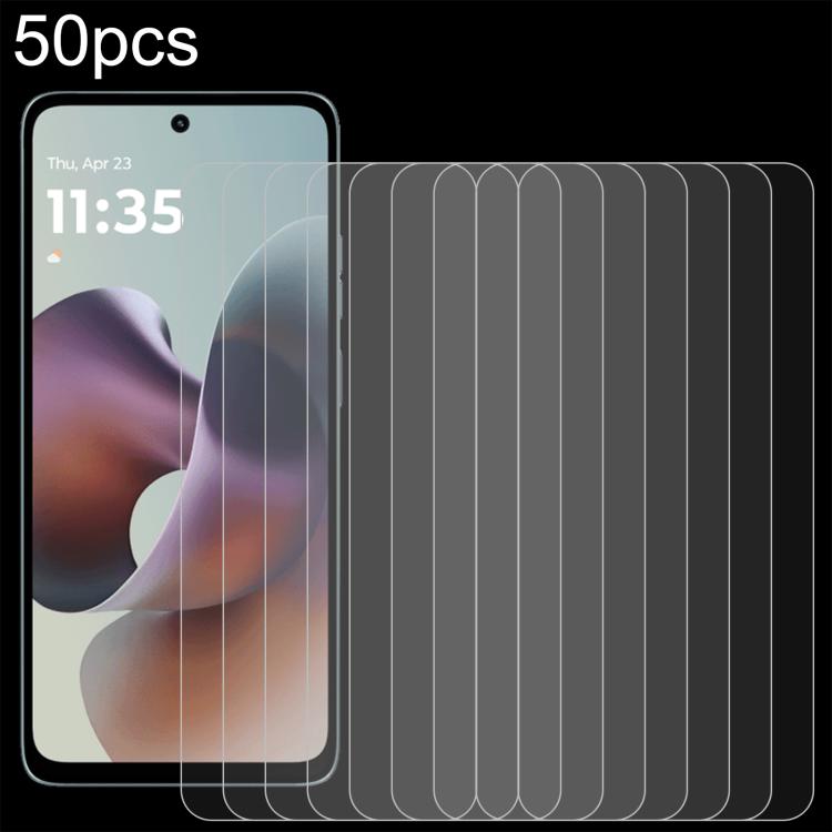 

For Motorola Moto G66y 5G 50pcs 0.26mm 9H 2.5D Tempered Glass Film