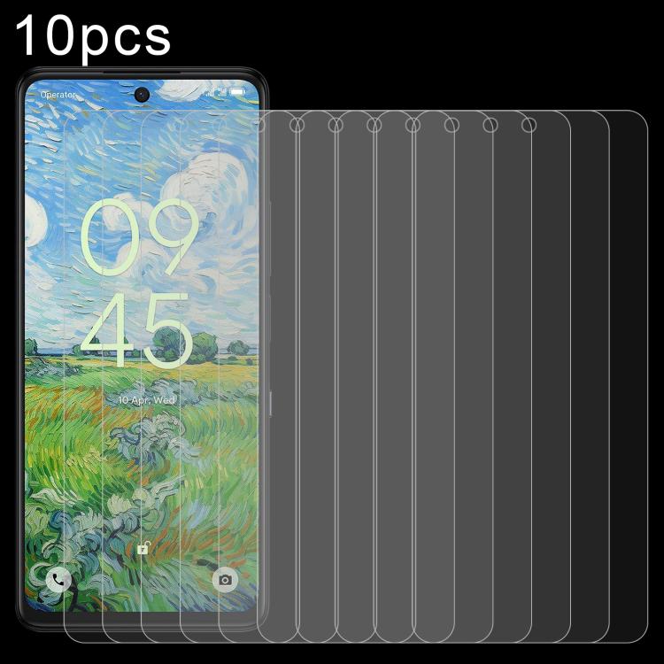 

For TCL P10 10pcs 0.26mm 9H 2.5D Tempered Glass Film