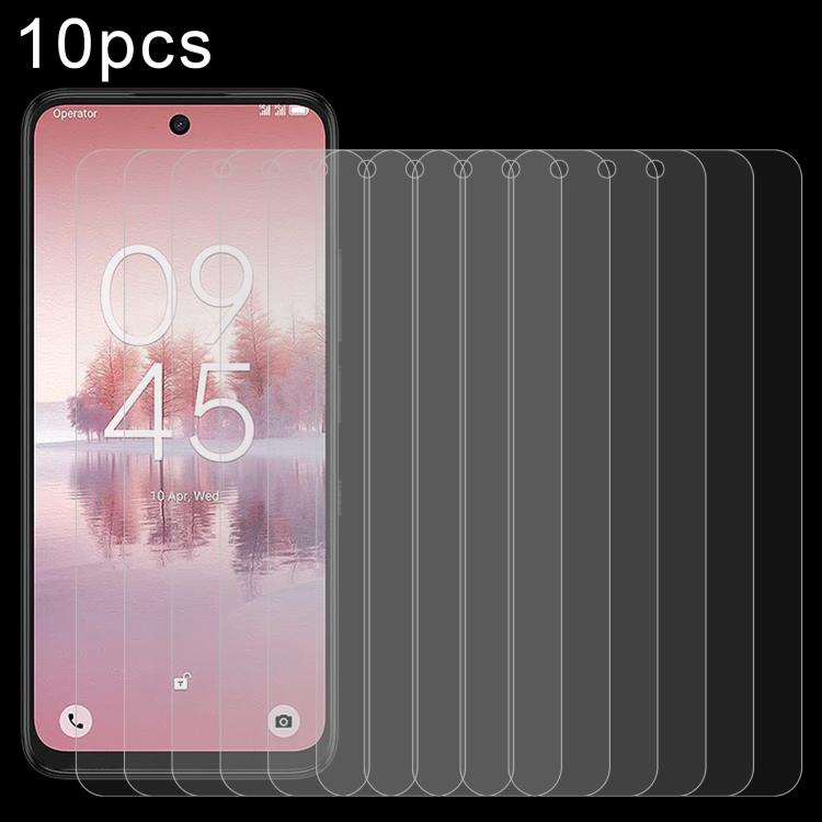 

For TCL 60 SE NxtPaper 5G 10pcs 0.26mm 9H 2.5D Tempered Glass Film