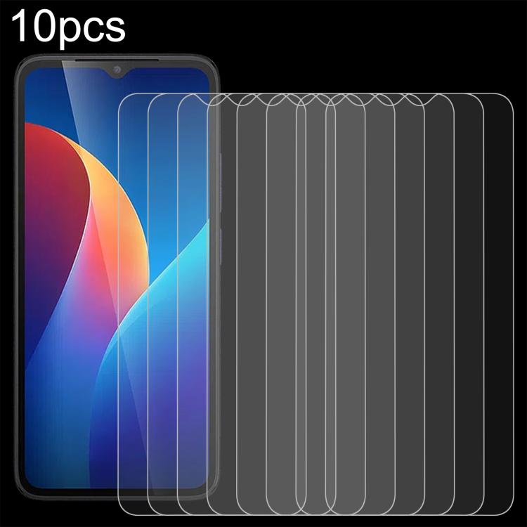 

For TCL K70 SE T453D 10pcs 0.26mm 9H 2.5D Tempered Glass Film