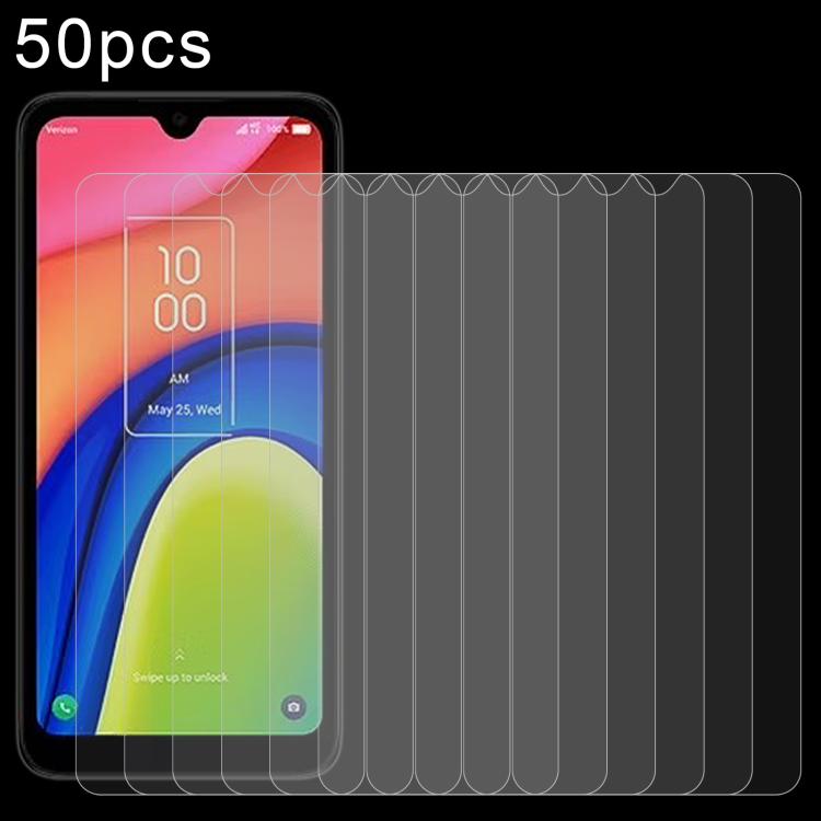 

For TCL 30 LE 50pcs 0.26mm 9H 2.5D Tempered Glass Film