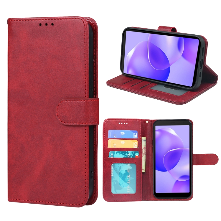 

For TCL 502 Leather Phone Case(Red)