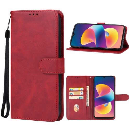 For TCL 50 LE Leather Phone Case(Red)