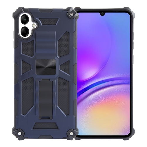 

For Samsung Galaxy A05 Armor Shockproof TPU + PC Magnetic Phone Case with Holder(Blue)