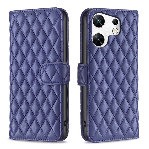 For Infinix Zero 30 4G Diamond Lattice Wallet Flip Leather Phone Case(Blue)