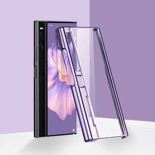 For Huawei Mate Xs 2 6D Electroplate PC Phone Case(Purple) противоударный чехол с кольцом panther case для huawei mate 40 pro красный