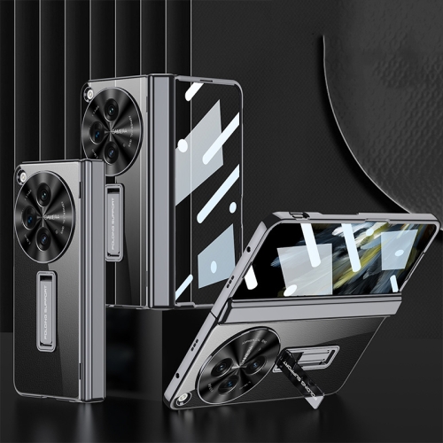 For OPPO Find N3 / OnePlus Open GKK Integrated Magnetic Fold Hinge Shockproof Phone Case(Black) пластиковый стул woodville fold складной black