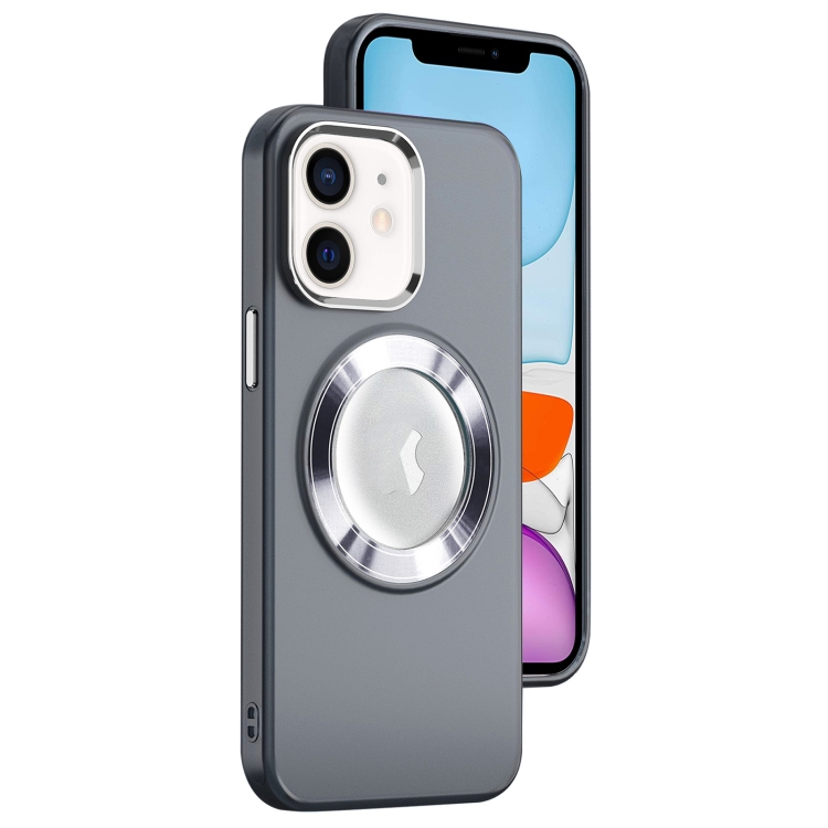 

For iPhone 11 MagSafe Skin-feel CD Texture PC Phone Case(Black)