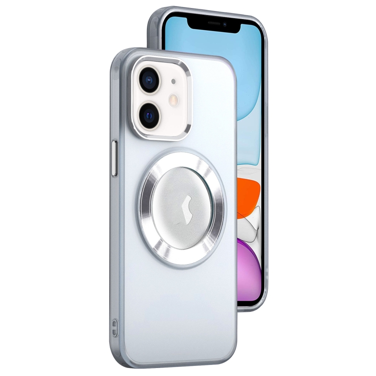 

For iPhone 11 MagSafe Skin-feel CD Texture PC Phone Case(White)