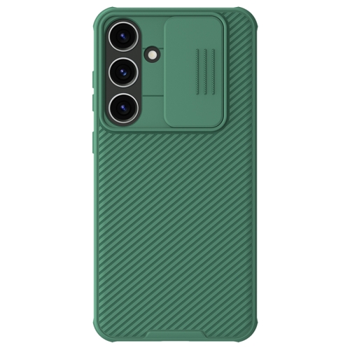

For Samsung Galaxy S24+ 5G NILLKIN Black Mirror Pro Series Camshield PC Phone Case(Green)