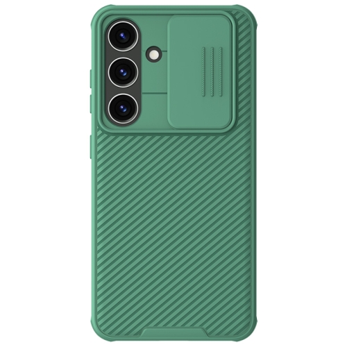 

For Samsung Galaxy S24 5G NILLKIN Black Mirror Pro Series Camshield PC Phone Case(Green)