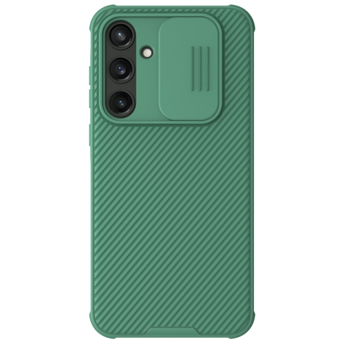 

For Samsung Galaxy A35 NILLKIN Black Mirror Pro Series Camshield PC Phone Case(Green)