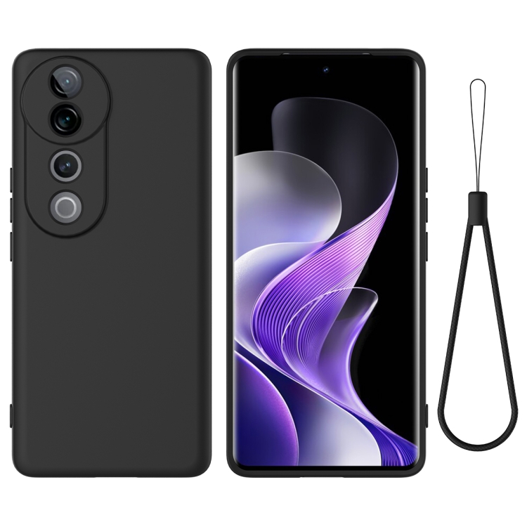 For vivo V40 Pro Solid Color Liquid Silicone Dropproof Full