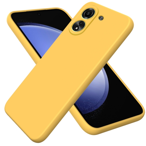 

For Xiaomi Poco C65/Redmi 13C 4G Solid Color Liquid Silicone Dropproof Full Coverage Phone Case(Yellow)