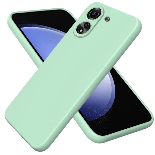 

For Xiaomi Poco C65/Redmi 13C 4G Solid Color Liquid Silicone Dropproof Full Coverage Phone Case(Green)