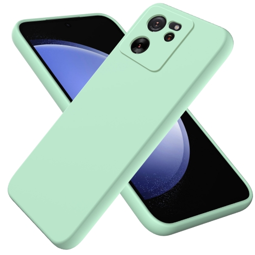 

For Xiaomi 13T/13T Pro/Redmi K60 Ultra Solid Color Liquid Silicone Dropproof Full Coverage Phone Case(Green)