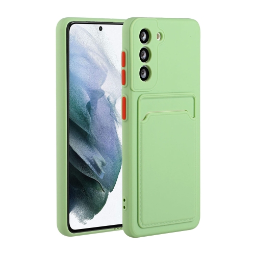 

For Samsung Galaxy S23 5G Card Slot Design Shockproof TPU Phone Case(Matcha Green)