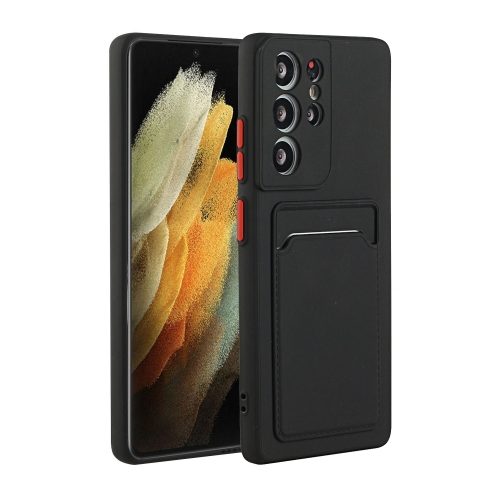 

For Samsung Galaxy S23 Ultra 5G Card Slot Design Shockproof TPU Phone Case(Black)
