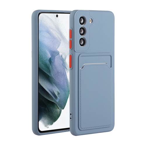 

For Samsung Galaxy A15 Card Slot Design Shockproof TPU Phone Case(Grey)