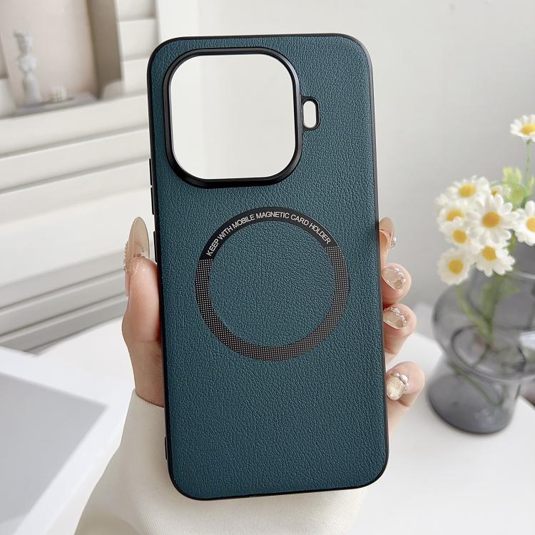 

For Xiaomi 15T Pro PU MagSafe Magnetic Phone Case(Green)