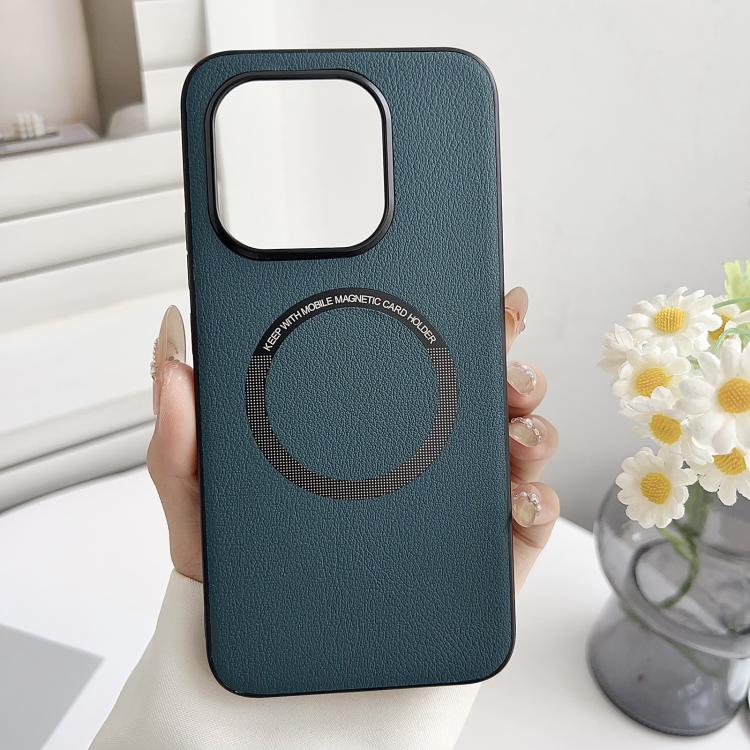 

For Xiaomi 15T PU MagSafe Magnetic Phone Case(Green)