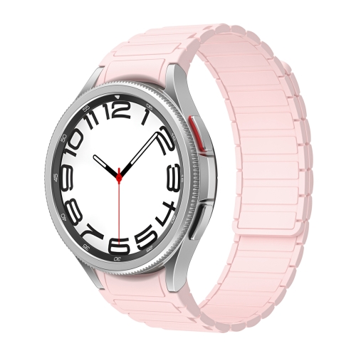 For Samsung Galaxy Watch 6 / 5 / 4 Magnetic Loop Silicone Watch Band(Pink) ремешок xiaomi redmi watch 2 lite strap pink m2117as1 bhr5437gl