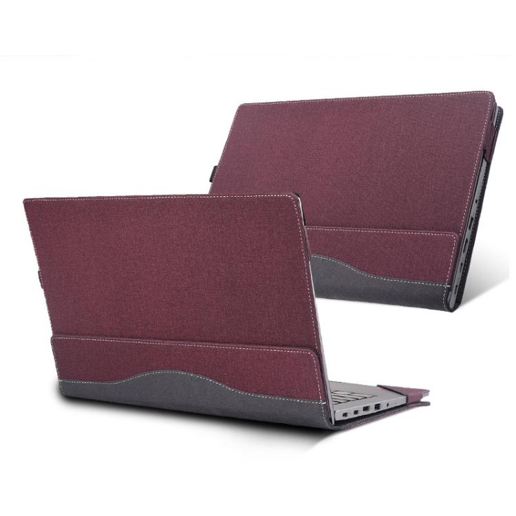 

For Lenovo IdeaPad 5 2 in 1 16IRU9 / 16AHP9 Laptop Leather Shockproof Protective Case(Wine Red)