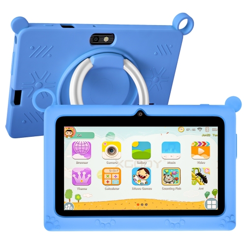 Tablette Enfants 7 Pouces, Android 11 Tablette pour Enfant 2Go RAM 32Go ROM  Quad Core Contrôle Parental WiFi Bluetooth avec Double Caméra Kid-Proof