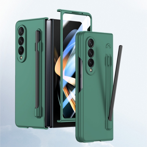 

For Samsung Galaxy Z Fold4 5G Integrated Skin Feel PC Phone Case with Pen / Pen Box(Green)