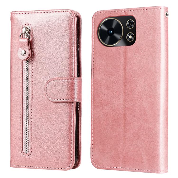 

For Huawei Maimang 40 5G Fashion Calf Texture Zipper Leather Phone Case(Rose Gold)