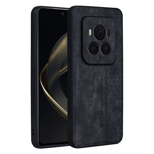 

For Honor Magic6 Ultimate AZNS 3D Embossed Skin Feel Phone Case(Black)