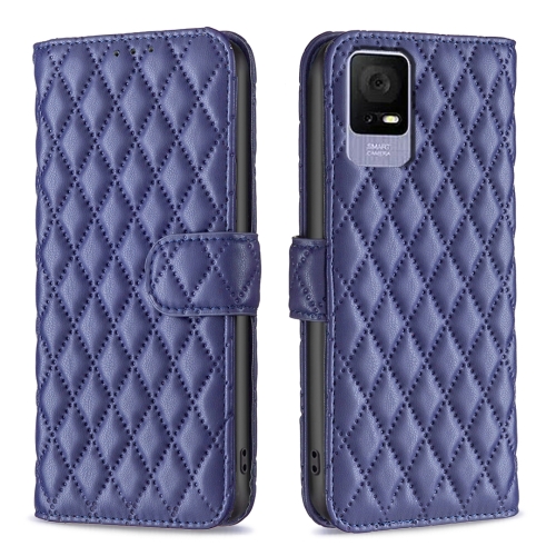 

For TCL 40 SE Diamond Lattice Wallet Flip Leather Phone Case(Blue)