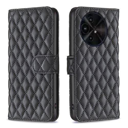 For TCL 50 XE/50 XL 5G Diamond Lattice Wallet Flip Leather Phone Case(Black)