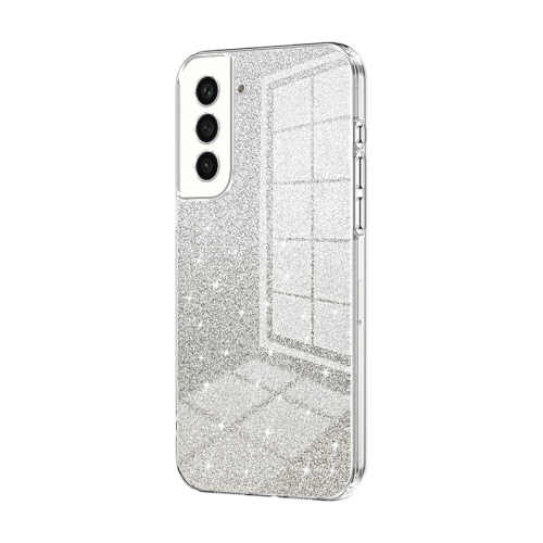 

For Samsung Galaxy S21+ 5G Gradient Glitter Powder Electroplated Phone Case(Transparent)