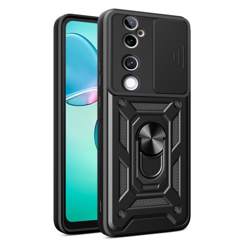 

For vivo V40 / V40 Pro / S19 Pro Sliding Camera Cover Design TPU+PC Phone Case(Black)