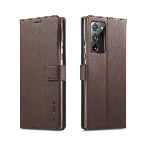 

For Samsung Galaxy Note 20 Ultra LC.IMEEKE Calf Texture Horizontal Flip Leather Case, with Holder & Card Slots & Wallet(Brown)